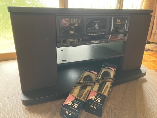 コロンビアCOLUMBIAカラオケシステムマイク付 (にゃおちゃん