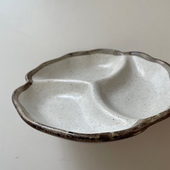 美濃焼　白唐津　仕切り皿の画像