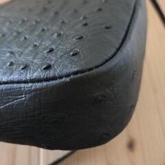 オーストリッチ ショルダーバッグ 黒 JRAタグ付き 美品 の画像