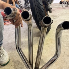 インパルス400 4-1ショート管マフラー エルサウンドの画像