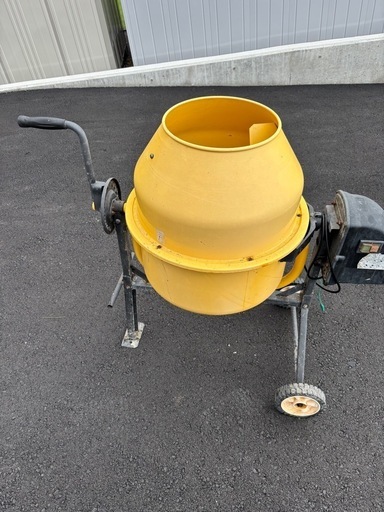 まぜ太郎　電動ミキサー イエロー
 ドラム式　まぜ太
