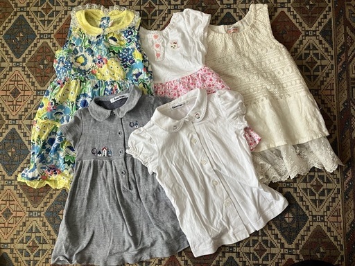 女の子　ミキハウス　メゾピアノ　長袖　トップス　まとめ売り　90サイズ 子供服(女の子) 90cm セット (ファミリア、メゾピアノ