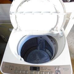 【JM677】 SHARP シャープ 7kg 全自動洗濯機 ES-KS70S-N 穴なし槽ステンレス 7.0kgの画像