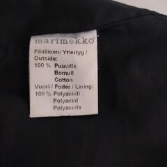 marimekko マリメッコ　ウニコ　Unikko 半月型　ショルダーバッグ　黒の画像