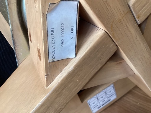 回転チェア　2脚セット【町田市再生家具】　251247