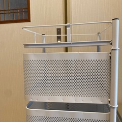 キッチンワゴン／おもちゃ収納／ベビーワゴンの画像