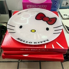 ハローキティガラスプレート3枚　ガラスボール3枚 グラス　小皿　まとめ売りの画像