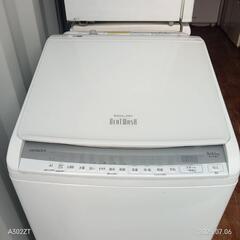 T037★2020年製★日立洗濯機　8㌔ 乾燥機能付きの画像