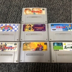 スーパーファミコン本体とソフトセットの画像