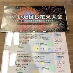 8/2(土)いたばし花火大会プライムシート　ペアチケットの画像
