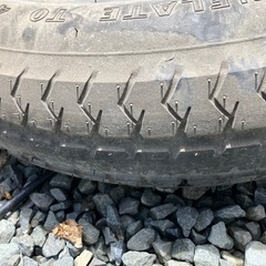 デリカd5スペアタイヤT155/90D1の画像