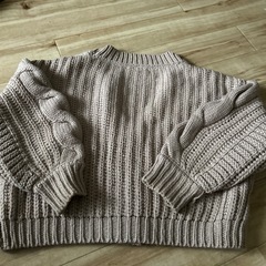 レトロガールのざっくりニットの画像