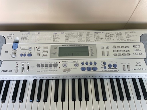 CASIO 光ナビゲーションキーボード LK-203tv 61 鍵