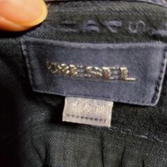 DIESEL サイズ10 ネイビー チェック柄 長袖シャツの画像