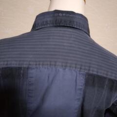 DIESEL サイズ10 ネイビー チェック柄 長袖シャツの画像