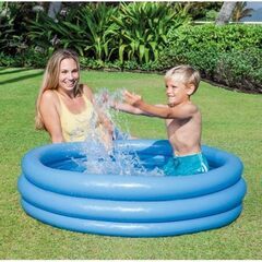 【中古美品】ベビープール 114cm×25cm/水遊び水浴びの画像