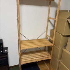 ハンガーラック  衣装掛け 木製お値下げ可の画像