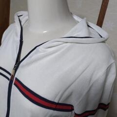 【トミーフィルフィガー】フード付きパーカー薄手カーディガンの画像