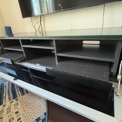 テレビボード ブラックの画像