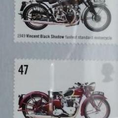 イギリス ビンテージバイクスタンプの画像