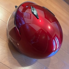 ジェットヘルメットBH17 キャンディレッド　娘が2ヶ月程使用しましたの画像