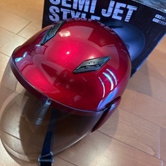 ジェットヘルメットBH17 キャンディレッド　娘が2ヶ月程使用しましたの画像