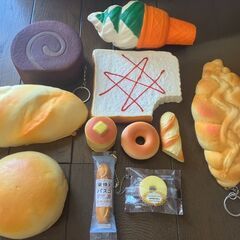 パンのかたちのスクイーズ（10個セット）の画像