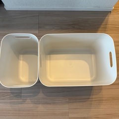 無印良品 収納ケース　やわらかポリエチレンケース 大・ハーフ大セットの画像