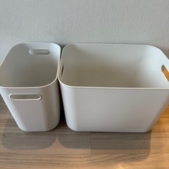 無印良品 収納ケース　やわらかポリエチレンケース 大・ハーフ大セットの画像