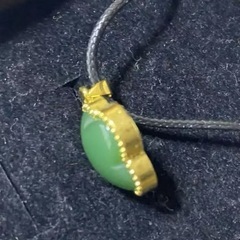 四葉和田玉ネックレスの画像