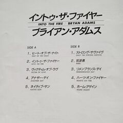ブライアン・アダムス   LPレコードの画像
