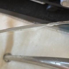 オーバル ガラス コーヒー テーブルの画像