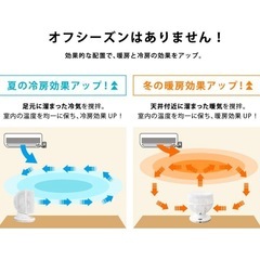 サーキュレーター DC 静音 節電 省エネ 360°首振り リモコン付き イオン除菌 換の画像