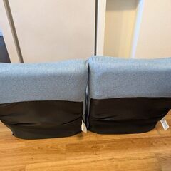 値下げ【2個セット】ニトリ　つながるハイバックポケットコイル座椅子 (ロダトール) 　ブルー　ソファの画像