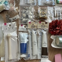 ハンドメイド材料　フェルト　チャーム　リボンなどセットの画像