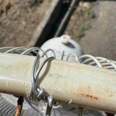カバー錆あり　扇風機の画像
