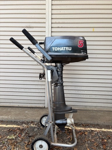 決まりました
トーハツ　M5B   S足　2スト  5馬力　軽量　船外機　マーキュリージョンボートミンコタ