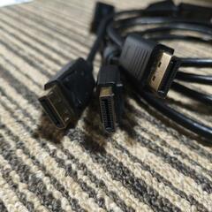 DisplayPort to HDMI ケーブル3本 ほぼ未使用品の画像