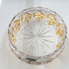 ポーランド製 Julia/ユリア クリスタルガラスボウル アンバー 食器 札幌 西岡店の画像