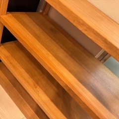 無印　パイン材　棚　ラックの画像