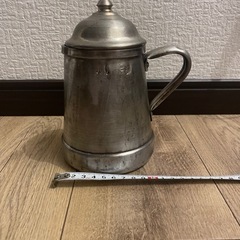 レトロ アルミ ケトル アウトドアの画像