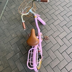 子供　自転車　ピンクの画像