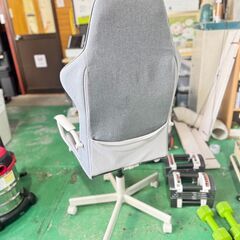 大阪❗️♻️エコマックス♻️配送も可🙌⭕️「S1074」グレー ダイヤモンドキルティング ゲーミングチェアの画像