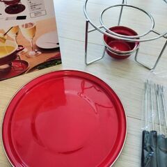 ニトリ ホーローチーズフォンデュセットの画像
