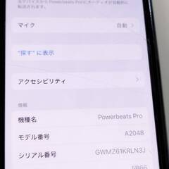 【美品】POWERBEATS PRO A2048/A2047 ワイヤレスイヤホン の画像