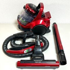 日立 掃除機 サイクロン CV-S600J 2016年製 モーターヘッド パワーブラシ キャニスター 動作確認済み 除菌 簡易清掃済み HITACHI mの画像