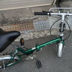 classic mimugo[クラシックミムゴ]16吋 折り畳み自転車 変速 シングル/グリーンの画像