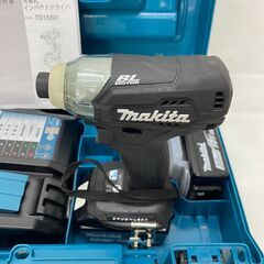 店頭引き渡し 中古 makita マキタ 充電式インパクトドライバ TD155DRFXB 動作確認済み バッテリー工具の画像