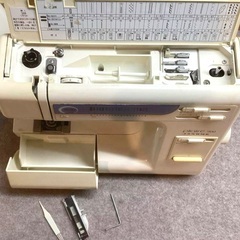 ジャノメ ミシン　Plaire900 フットコントローラー付　実働　整備ベースの画像