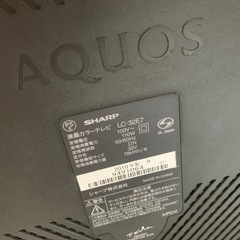 シャープ　32型テレビ＆テレビ台の画像